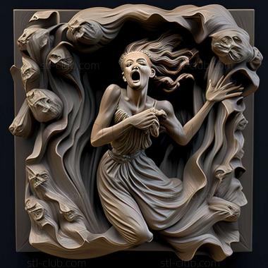 3D model Dorothea Tanning (STL)